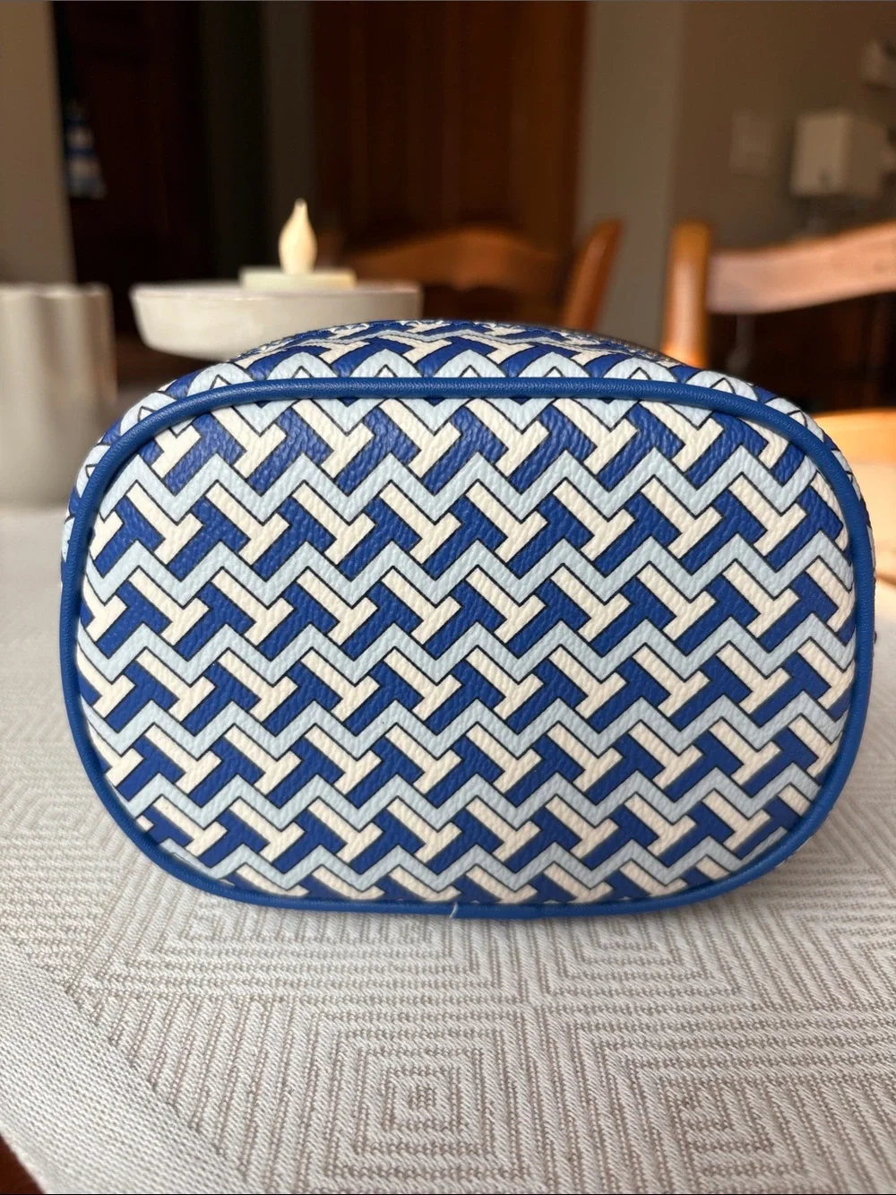 Tory Burch T Zag Cosmetic Pouch